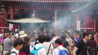 En ünlü Tapınağı Tokyo - tapınak Asakusa Senso-Ji - Tokyo, Japonya - 12 Haziran 2018