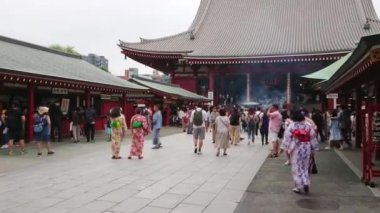 Senso-Ji Tapınağı Tokyo - ünlü içinde Asakusa Sensoji - Tokyo, Japonya - 12 Haziran 2018
