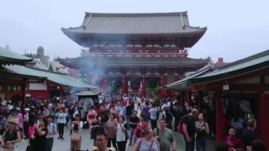 En ünlü Tapınağı Tokyo - tapınak Asakusa Senso-Ji - Tokyo, Japonya - 12 Haziran 2018