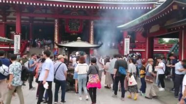 Senso-Ji Tapınağı Tokyo - ünlü içinde Asakusa Sensoji - Tokyo, Japonya - 12 Haziran 2018