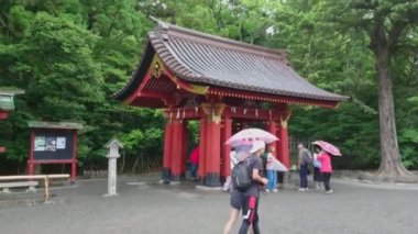 Tsurugaoka Hachiman-gu tapınak - Kamakura Şinto tapınak - Kamakura, Japonya - 18 Haziran 2018
