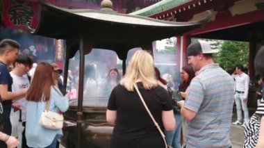 En ünlü Tapınağı Tokyo - tapınak Asakusa Senso-Ji - Tokyo, Japonya - 12 Haziran 2018