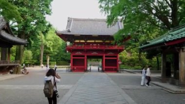 Ünlü Şinto tapınak Tokyo - Bunkyo içinde Nezu Jinja - Tokyo, Japonya - 17 Haziran 2018