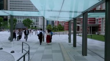 Tokyo İstasyonu - büyük Merkez İstasyonu şehir - Tokyo, Japonya - 12 Haziran 2018