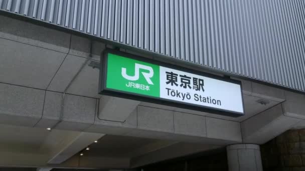 Gare de Tokyo - l'immense gare centrale de la ville - TOKYO, JAPON - 12 JUIN 2018 — Video