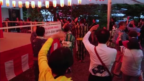 Groot feest - jaarlijkse feest op Hie schrijn in Tokio - Tokio, Japan--15 juni, 2018 — Stockvideo
