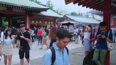 Senso-Ji Tapınağı Tokyo - ünlü içinde Asakusa Sensoji - Tokyo, Japonya - 12 Haziran 2018