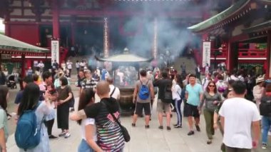 En ünlü Tapınağı Tokyo - tapınak Asakusa Senso-Ji - Tokyo, Japonya - 12 Haziran 2018