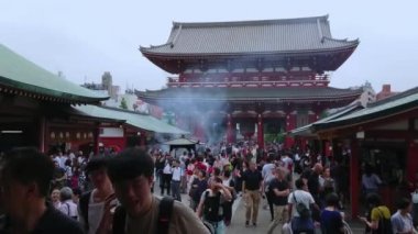 En ünlü Tapınağı Tokyo - tapınak Asakusa Senso-Ji - Tokyo, Japonya - 12 Haziran 2018