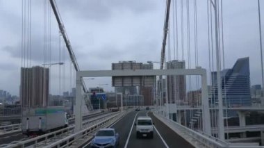 Tokyo - Tokyo, Japonya - 12 Haziran 2018 ünlü Gökkuşağı Köprüsü