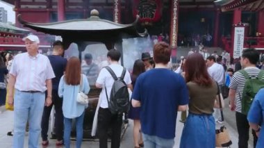 En ünlü Tapınağı Tokyo - tapınak Asakusa Senso-Ji - Tokyo, Japonya - 12 Haziran 2018