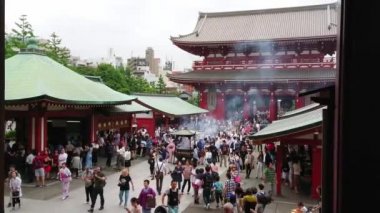 En ünlü Tapınağı Tokyo - tapınak Asakusa Senso-Ji - Tokyo, Japonya - 12 Haziran 2018