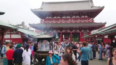 Senso-Ji Tapınağı Tokyo - ünlü içinde Asakusa Sensoji - Tokyo, Japonya - 12 Haziran 2018