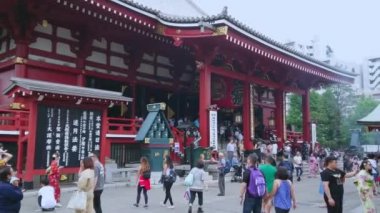 Senso-Ji Tapınağı Tokyo - ünlü içinde Asakusa Sensoji - Tokyo, Japonya - 12 Haziran 2018