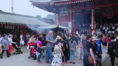 En ünlü Tapınağı Tokyo - tapınak Asakusa Senso-Ji - Tokyo, Japonya - 12 Haziran 2018