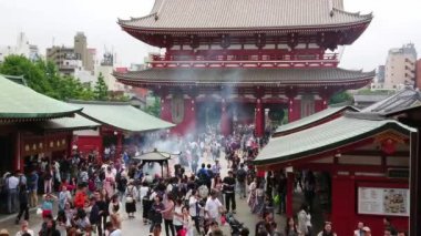 En ünlü Tapınağı Tokyo - tapınak Asakusa Senso-Ji - Tokyo, Japonya - 12 Haziran 2018