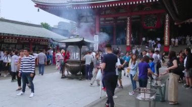 Senso-Ji Tapınağı Tokyo - ünlü içinde Asakusa Sensoji - Tokyo, Japonya - 12 Haziran 2018