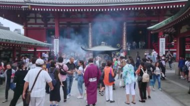 En ünlü Tapınağı Tokyo - tapınak Asakusa Senso-Ji - Tokyo, Japonya - 12 Haziran 2018