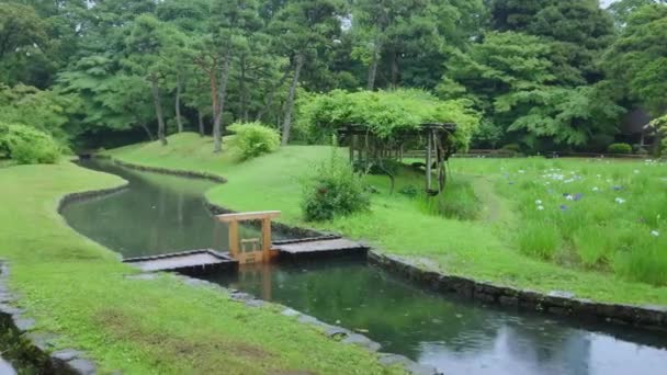 Jardín Japonés en Korakuen Tokio - TOKYO, JAPÓN - 12 DE JUNIO DE 2018 — Vídeos de Stock