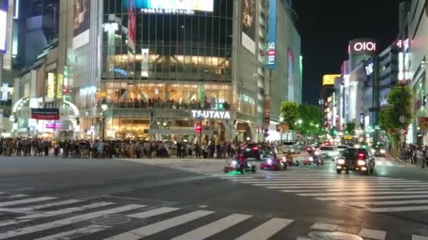 Shibuya - ein geschäftiges und beliebtes viertel in tokyo - tokyo, japan - 12. juni 2018 — Stockvideo