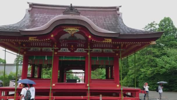 Santuário de Hataage Benzaiten em Kamakura - KAMAKURA, JAPÃO - JUNHO 18, 2018 — Vídeo de Stock