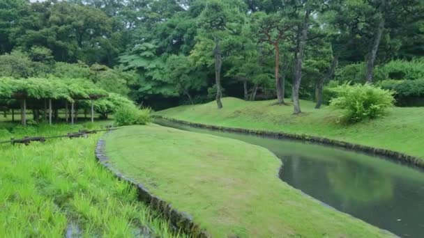 Korakuen garden in tokyo - ein schöner ort - tokyo, japan - 12. juni 2018 — Stockvideo