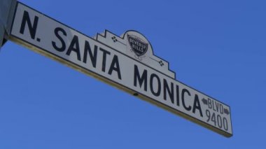 Beverly Hills Santa Monica Bulvarı - CALIFORNIA, ABD - 18 Mart 2019