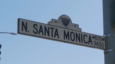 Beverly Hills Santa Monica Bulvarı - CALIFORNIA, ABD - 18 Mart 2019