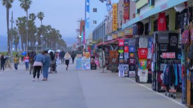 Venedik Plajı Güney Okyanusu Yürüyüşü - CALIFORNIA, ABD - 18 Mart 2019