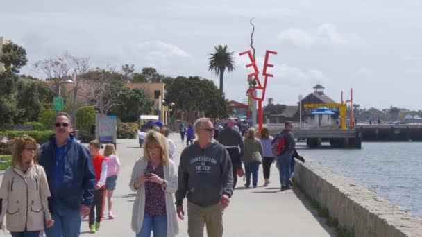 圣地亚哥海滨散步-美国加利福尼亚州- 2019年3月18日 — 图库视频影像