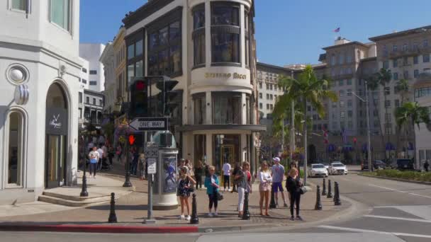 Obchod Steffano Ricci v Rodeo Drive v Beverly Hills-Kalifornie, USA-18. březen 2019 — Stock video