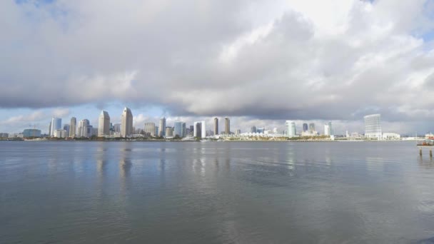 Prachtige stad San Diego op een zonnige dag — Stockvideo
