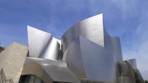 Walt Disney Concert Hall in Los Angeles - CALIFORNIA, Verenigde Staten - 18 maart 2019 — Stockvideo