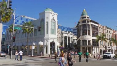 Via Rodeo Caddesi, Beverly Hills Rodeo Drive - CALIFORNIA, ABD - 18 Mart 2019