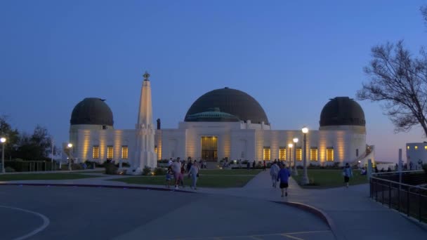 Griffith Park Gözlemevi-Kaliforniya, ABD-18 Mart 2019 — Stok video