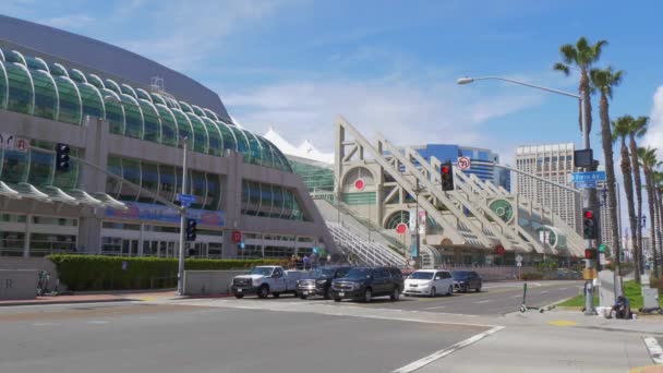 San Diego Convention Center - CALIFORNIA, Verenigde Staten - 18 maart 2019 — Stockvideo