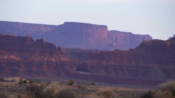 Εκπληκτικό τοπίο στο Εθνικό Πάρκο Canyonlands — Αρχείο Βίντεο
