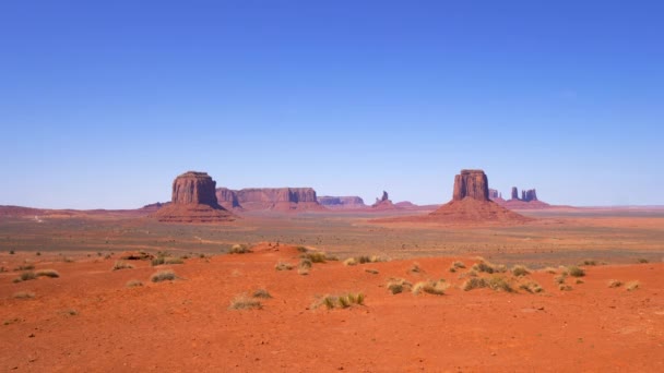 Monument Valley in Utah - berühmtes Wahrzeichen — Stockvideo