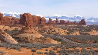 Utah 'taki Arches Ulusal Parkı - ünlü simge