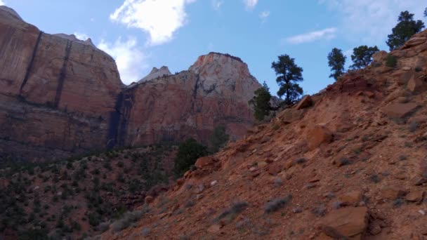 Utah 'taki Zion Kanyonu - büyüleyici manzara — Stok video