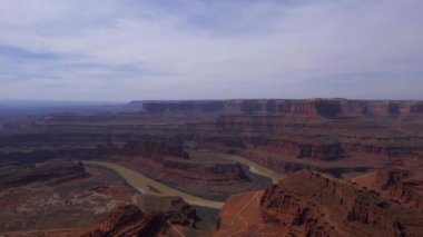 Utah 'taki Ölü At Noktası' ndaki sonsuz vadi.