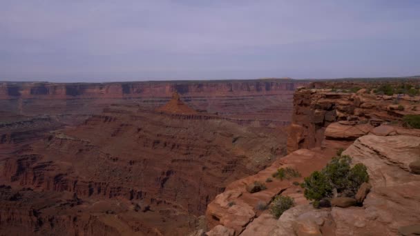 Ponto de Cavalo Morto em Utah - visão de ângulo largo — Vídeo de Stock