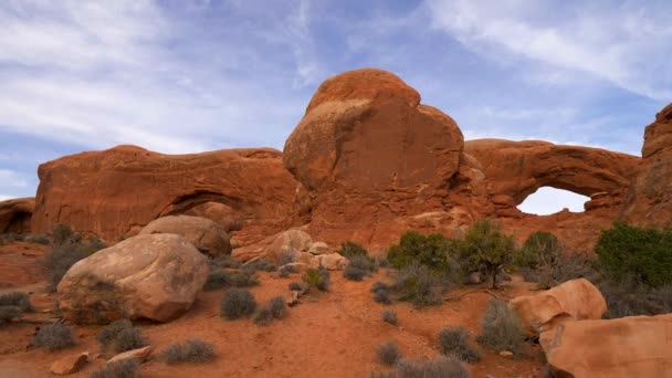 Arches National Park - vackraste platsen i Utah — Stockvideo