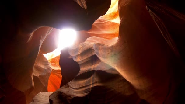 Άνω Antelope Canyon στην Ariziona — Αρχείο Βίντεο