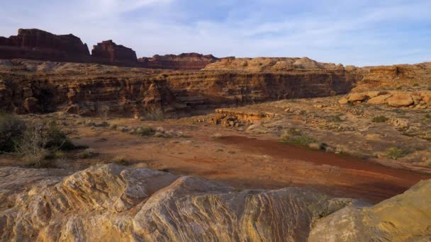 Impresionantes paisajes en el Parque Nacional Canyonlands — Vídeos de Stock
