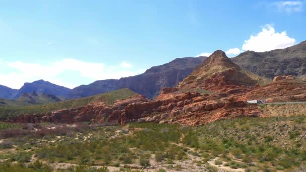 Prachtig landschap in de woestijn van Utah — Stockvideo