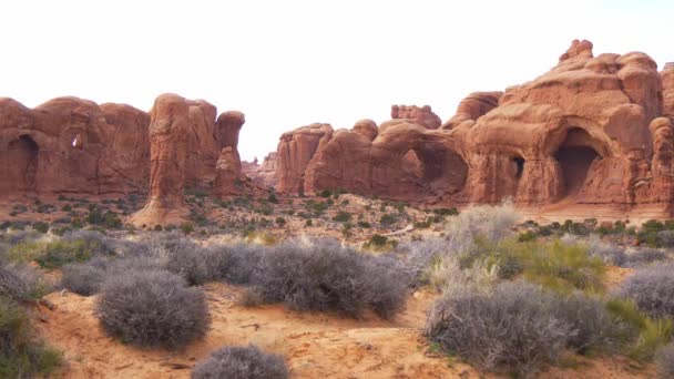 Arches National Park - mooiste plek in Utah — Stockvideo