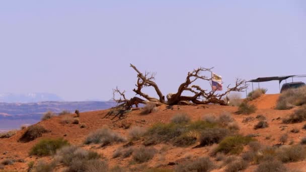 Monument Valley v Utahu Oljato — Stock video