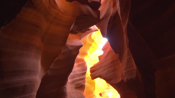 Lower Antelope Canyon - a breathtaking walk through — Stock Video