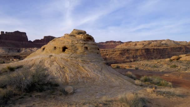 Beau paysage au parc national des Cayonlands — Video